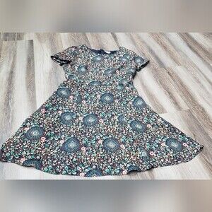 J. Crew Short Sleeve Floral Print Flutter Dress Size 4